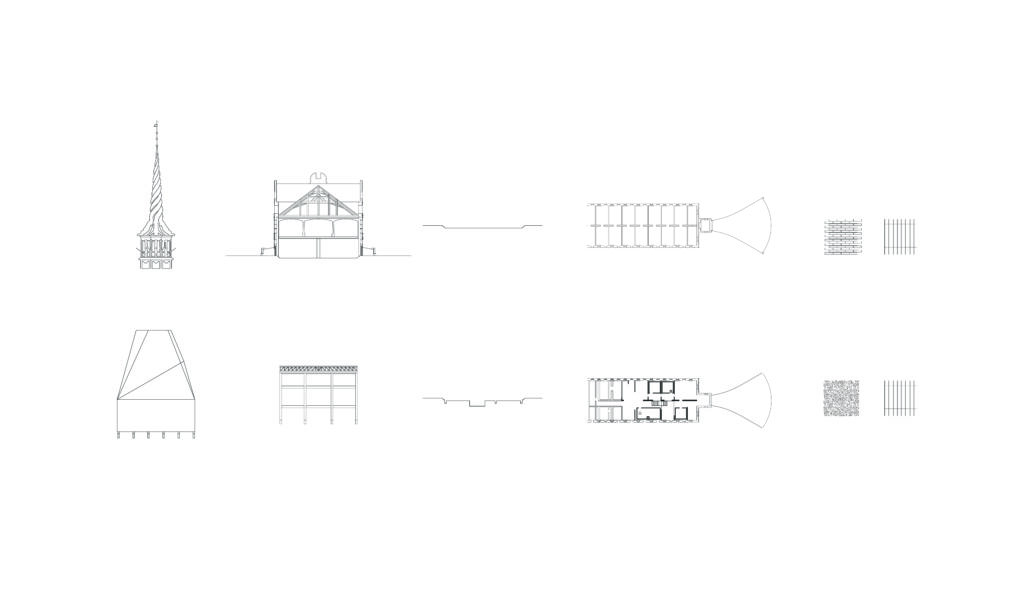 Diagrams showing approach to adaptive re-use