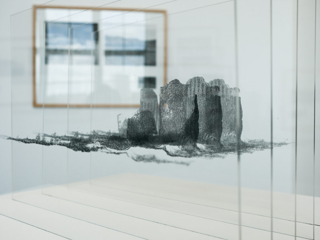 Layered transparent sheets with printed ink