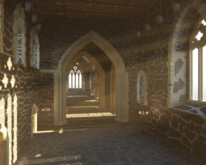 Interior of Abbey 3D Model