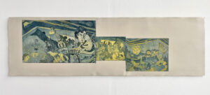 Sleepless Rest, three etchings on dreamscapes
