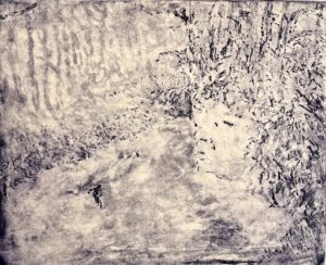 Etching of a Bog body